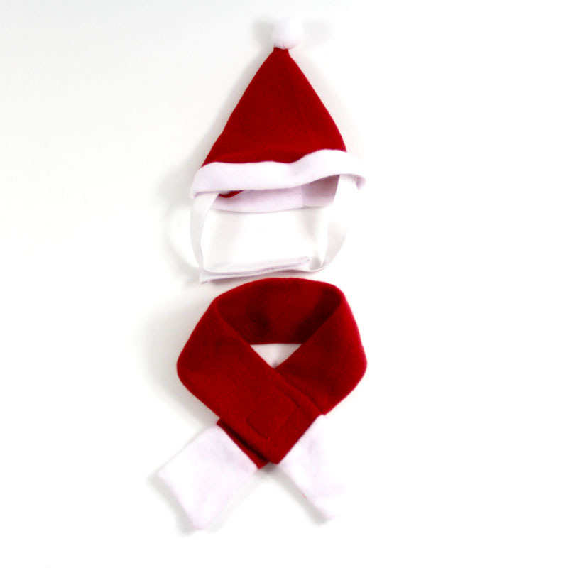 1 Piece, 1 Set Quantity Casual Cotton Christmas Solid Color Pet Hat Pet Accessories