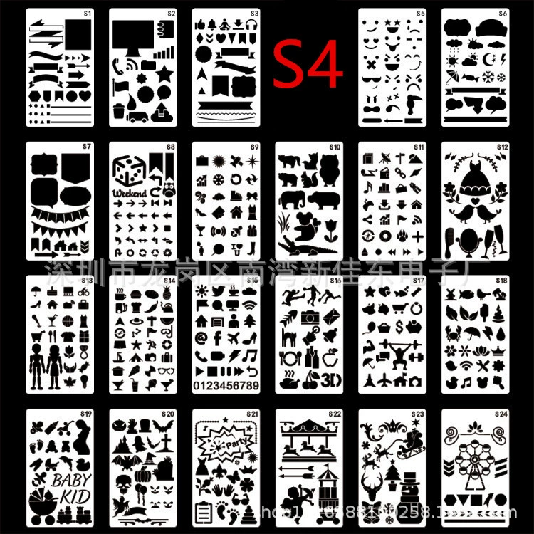 DIY ручной работы счет полый шаблон для рисования счет книга тема Создание формы дневник шаблон