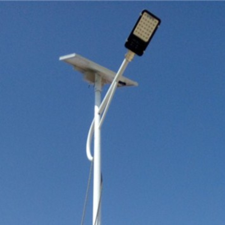 厂家生产直销太阳能路灯6米A字臂高杆户外LED一体化防水超亮灯