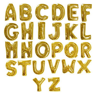 16 golden letter balloon Manufactor Direct selling letter Aluminum balloon Site Wedding celebration arrangement decorate prop