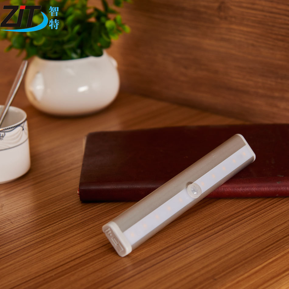 創(chuàng)意款智能家居人體紅外感應(yīng)櫥柜燈臥室小夜燈走廊玄關(guān)照明燈具