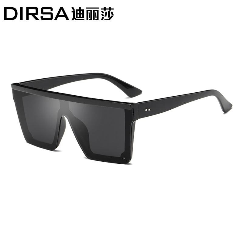 新款连体太阳镜 欧美潮流方形男女士同款太阳眼镜 外销款眼镜3022|ru