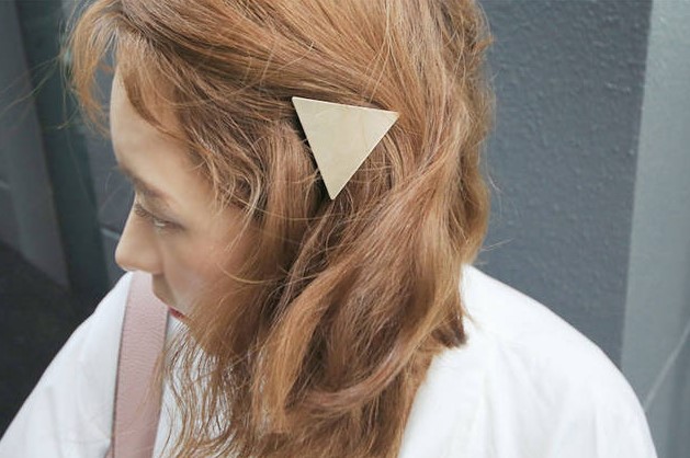 Simple Alloy Geometric Triangle Round Side Clip display picture 15