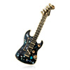 Fashionable retro universal guitar suitable for men and women, brooch, musical instruments lapel pin, British style