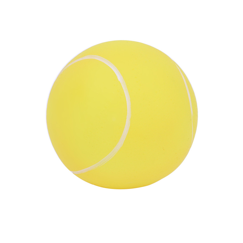 Suministro directo de fábrica Bola de juguete de sonido para mascotas Bola de juguete de vinilo lanzando juguete interactivo para perros resistente a mordeduras molares