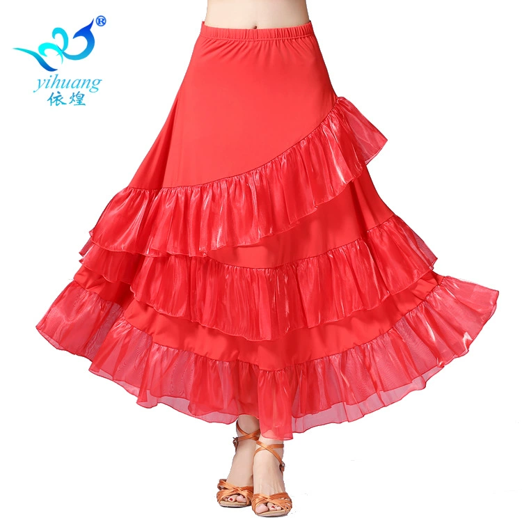 Платье для бальных танцев Сценическое платье Большая качели Современная Танцевальная практика Платье-качели, Платье для вальса