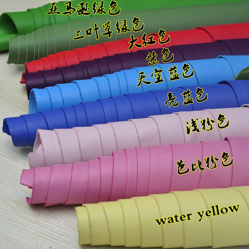 厂家直销全粒面纳帕纹自然摔纹荔枝纹头层牛皮鞋包真皮皮料软皮料