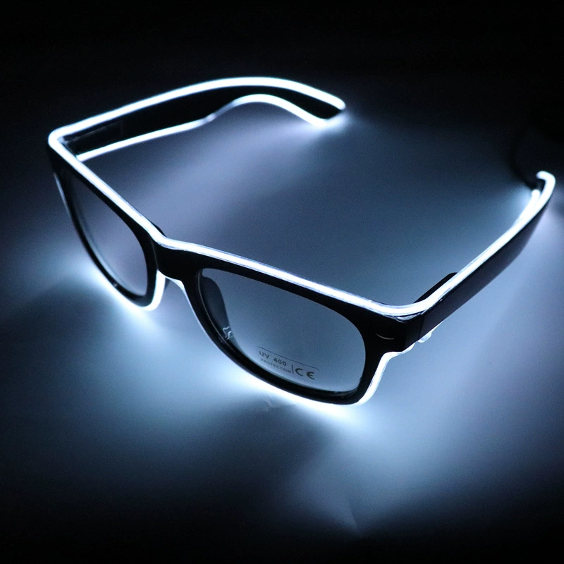 LED-очки с подсветкой EL, управление светом звуком, холодное свечение, индивидуальные глаза, декоративная шаровая вспышка, бар, собрание, подарок, производитель