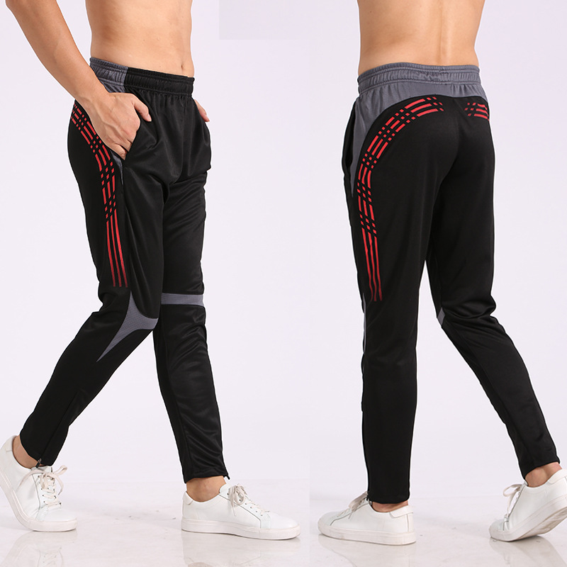 Wholesale football trousers quick dry la...