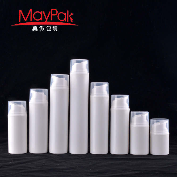 200ml塑料PP真空瓶30ml白色 80ml真空瓶乳液瓶 真空化妆品瓶现货