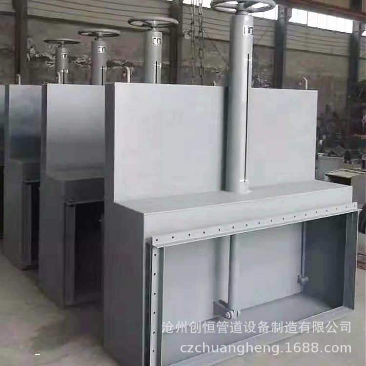 烟风煤粉管道翻板式隔绝门 电动手动圆风门 挡板门 插板门