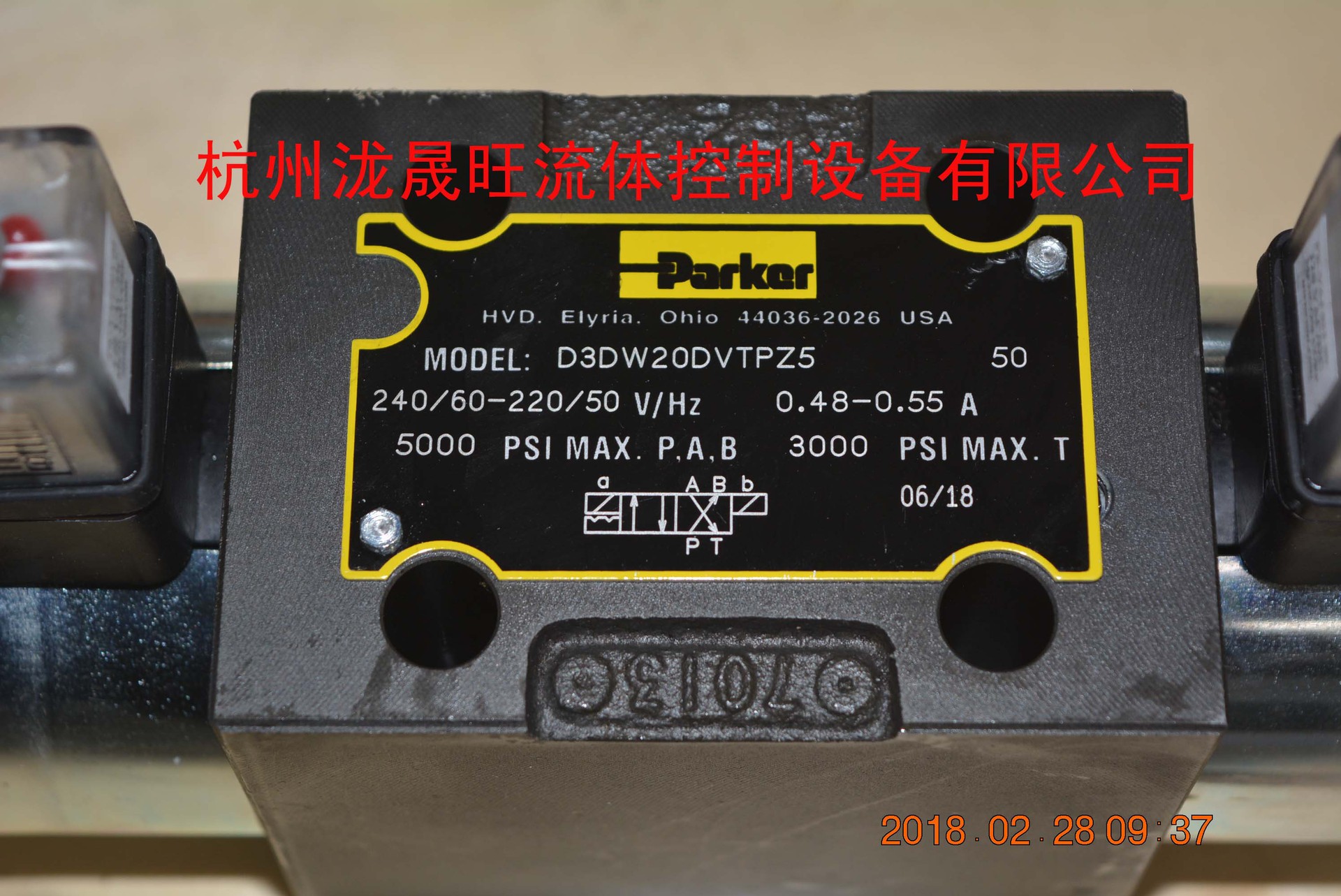 特价供应PARKER派克电磁换向阀D3DW20DVTPZ5