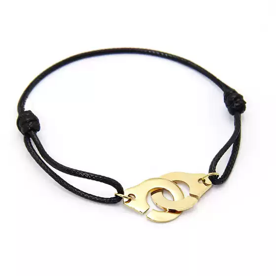 European and American Jewelry New Product Braided Couple Bracelet Stainless Steel Handcuff Bracelet Female Handcuff Bracelet