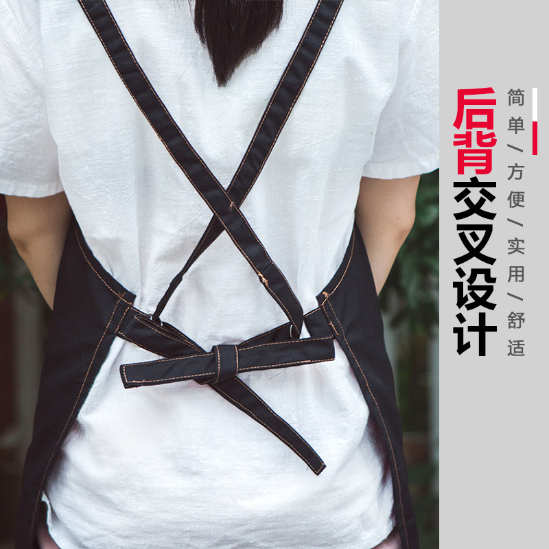 Delantal personalizado creativo lindo cuchillo y tenedor moda coreana cocina limpieza del hogar sin mangas logotipo personalizado delantal