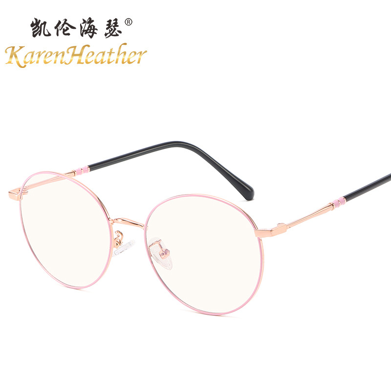 新款防藍光平光鏡9108 複古文藝男女式框架眼鏡 可配近視眼鏡批發