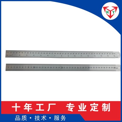 customized Stainless steel ruler Tiechi Two-sided Graduation Metal ruler a centimeter Stationery Aluminum Ruler suit Manufactor wholesale