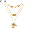 Multilayer pendant, necklace, chain for key bag , sweater, clothing, accessories, European style, simple and elegant design