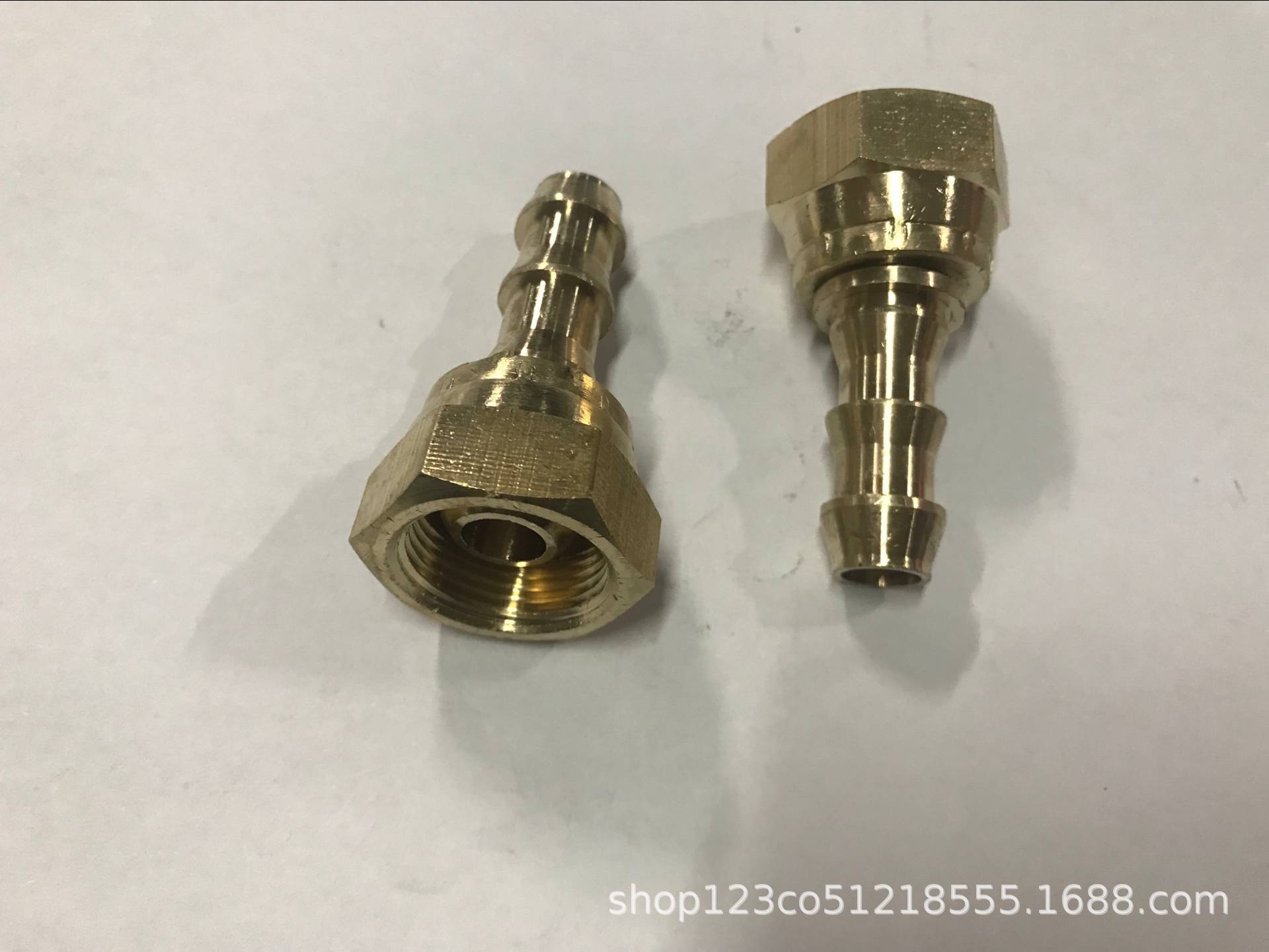 铜内丝活动宝塔头Ｍ22*1.5*13 六角宝塔头螺纹高压铜接头