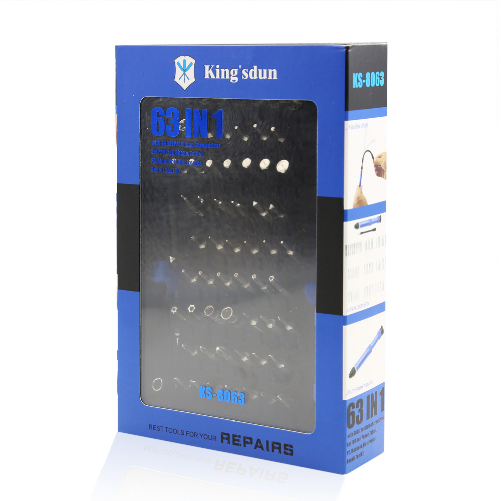 63合1组合工具King`sdun系列多功能螺丝刀套装 手机电脑平板维修