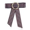 Knitted bow tie with bow, brooch, European style