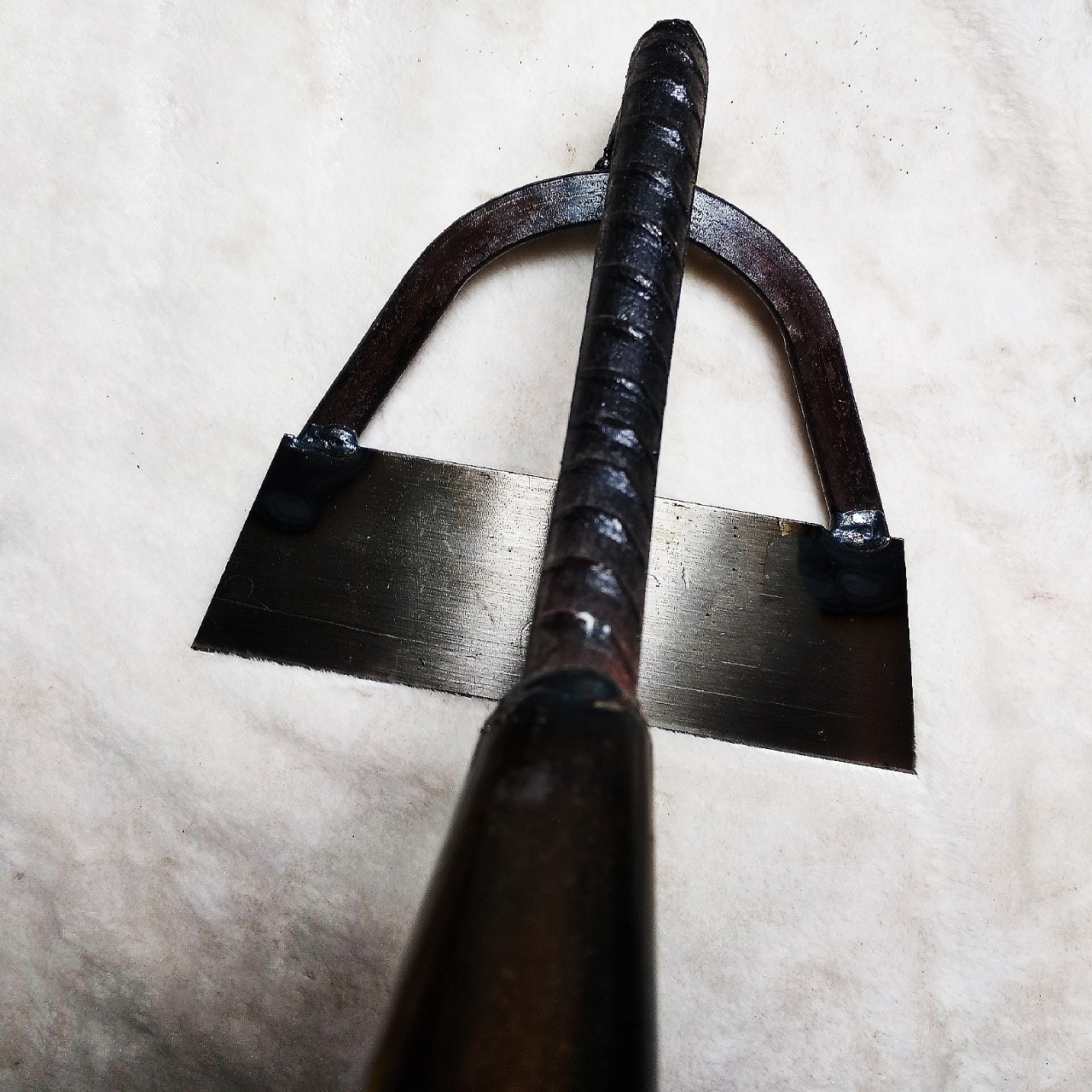 厂家直销园林工具除草种菜钢板空心螺纹锯片钢锄头园艺农具