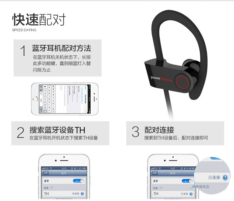 Casque bluetooth TONGHAN ELECTRONICS fonction appel - Ref 3378749 Image 23