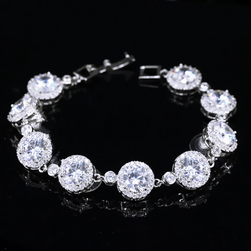 Title 9, Bracelet rond concentrique tendance en zircon p...