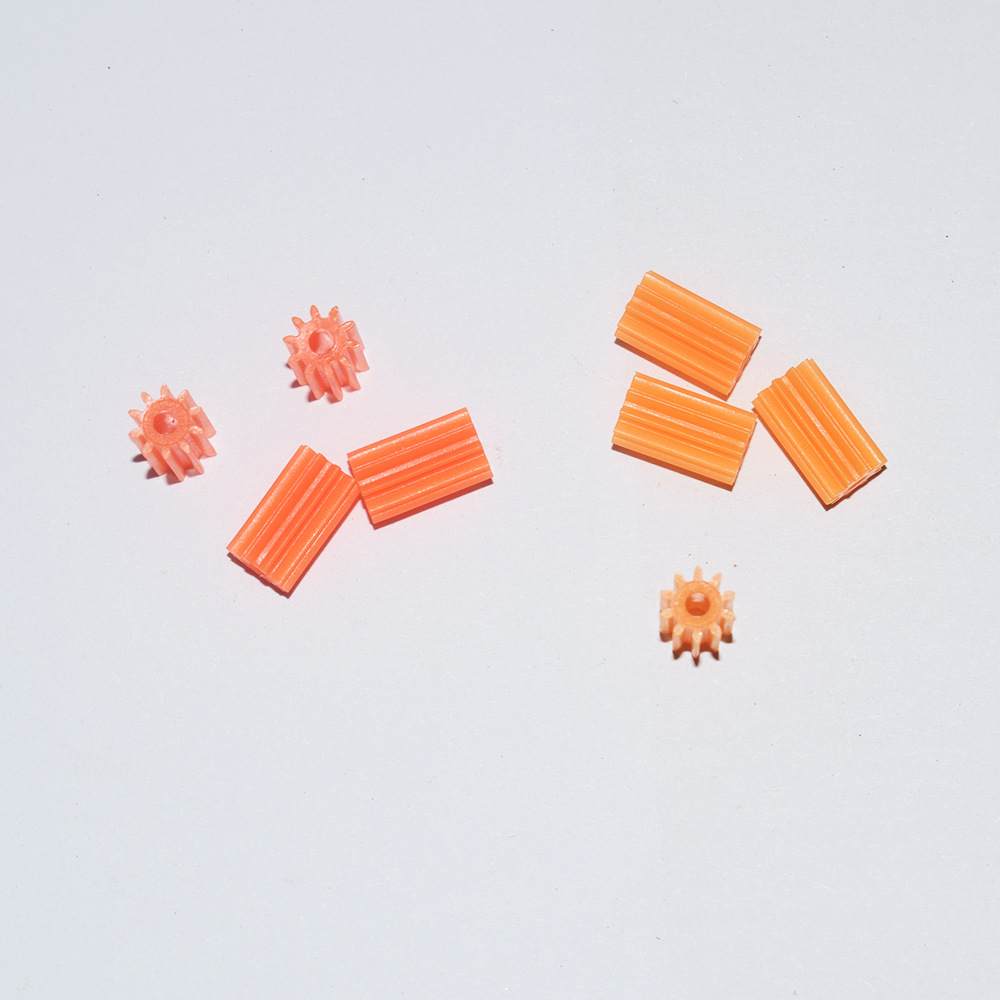 Plastic engine with gears