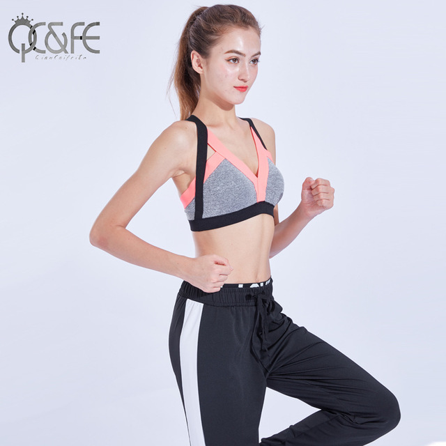 Sports Bra Fitness Shock-proof Close Set Underwear vest Bra Running vest Woman