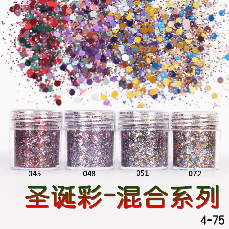 Nagel Glitzer Holografische Dekoration Flocken Glitzer DIY Nailart 3D Pailletten - Bild 16 von 28