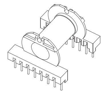 ER40/EC40骨架YC-ER-4002骨架8+8 BOBBIN,厂家变压器骨架电感底座