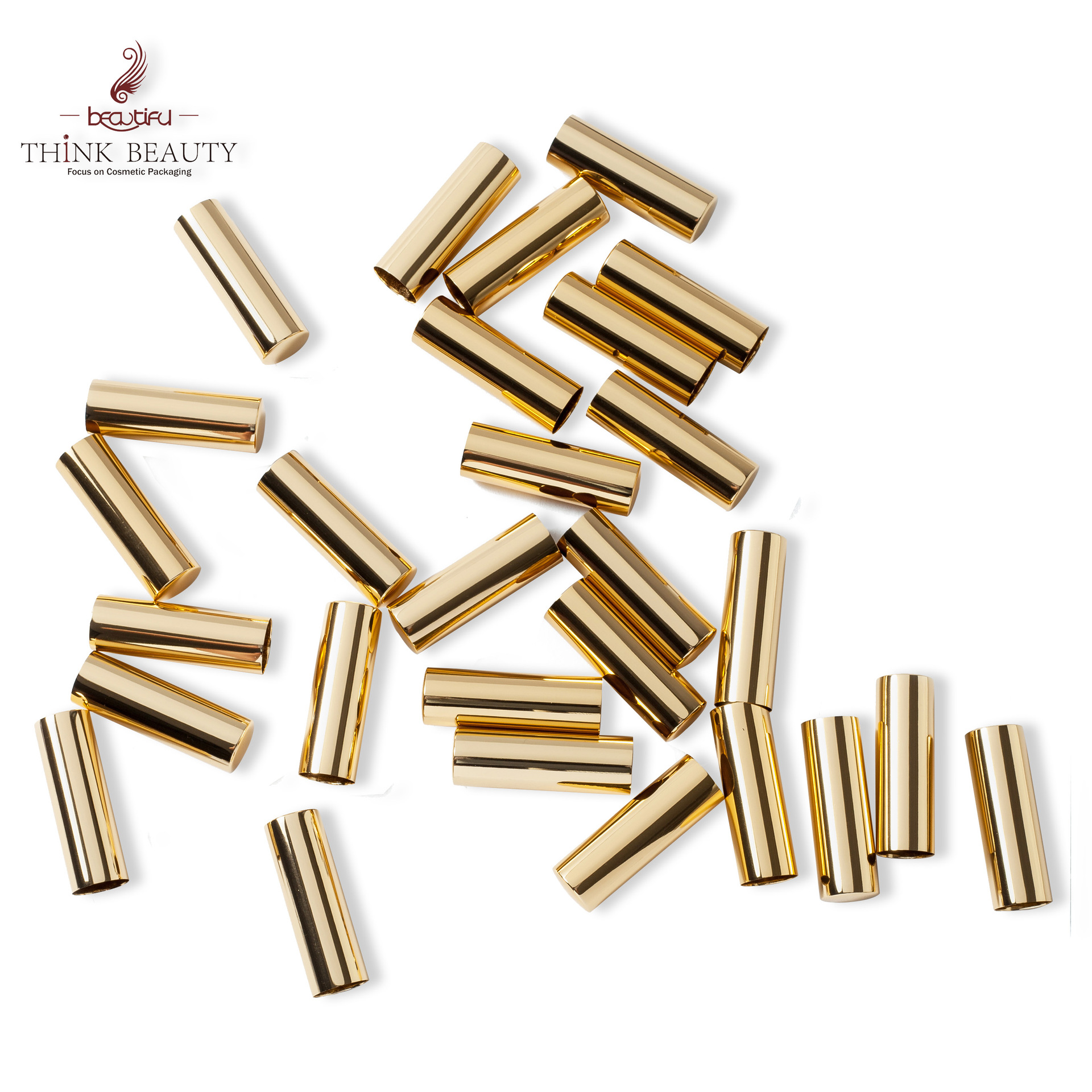 可定制氧化浅亮金色铝盖唇彩盖指甲油盖 迅速交货　颜色亮金色