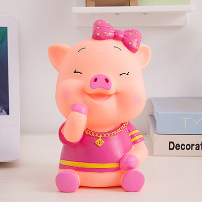 大号创意猪存钱罐可爱卡通情侣猪储蓄罐防摔儿童节储钱罐生日礼品