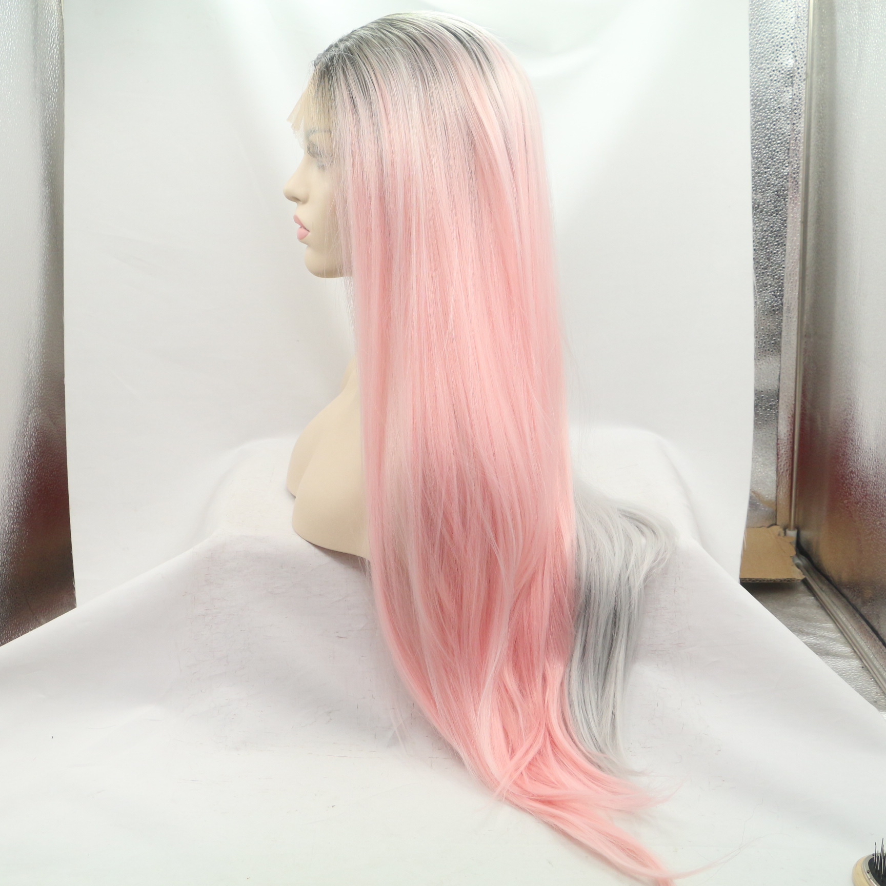 NEWLOOK PW1015 Moda pelo largo peluca de encaje peluca para la cabeza