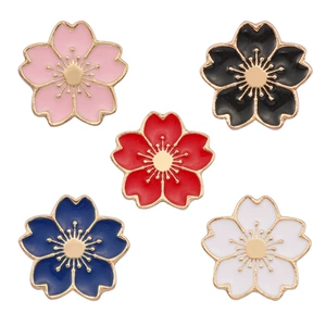 Stylish College Pin with Floral Design and Multiple Functions for Men and Women