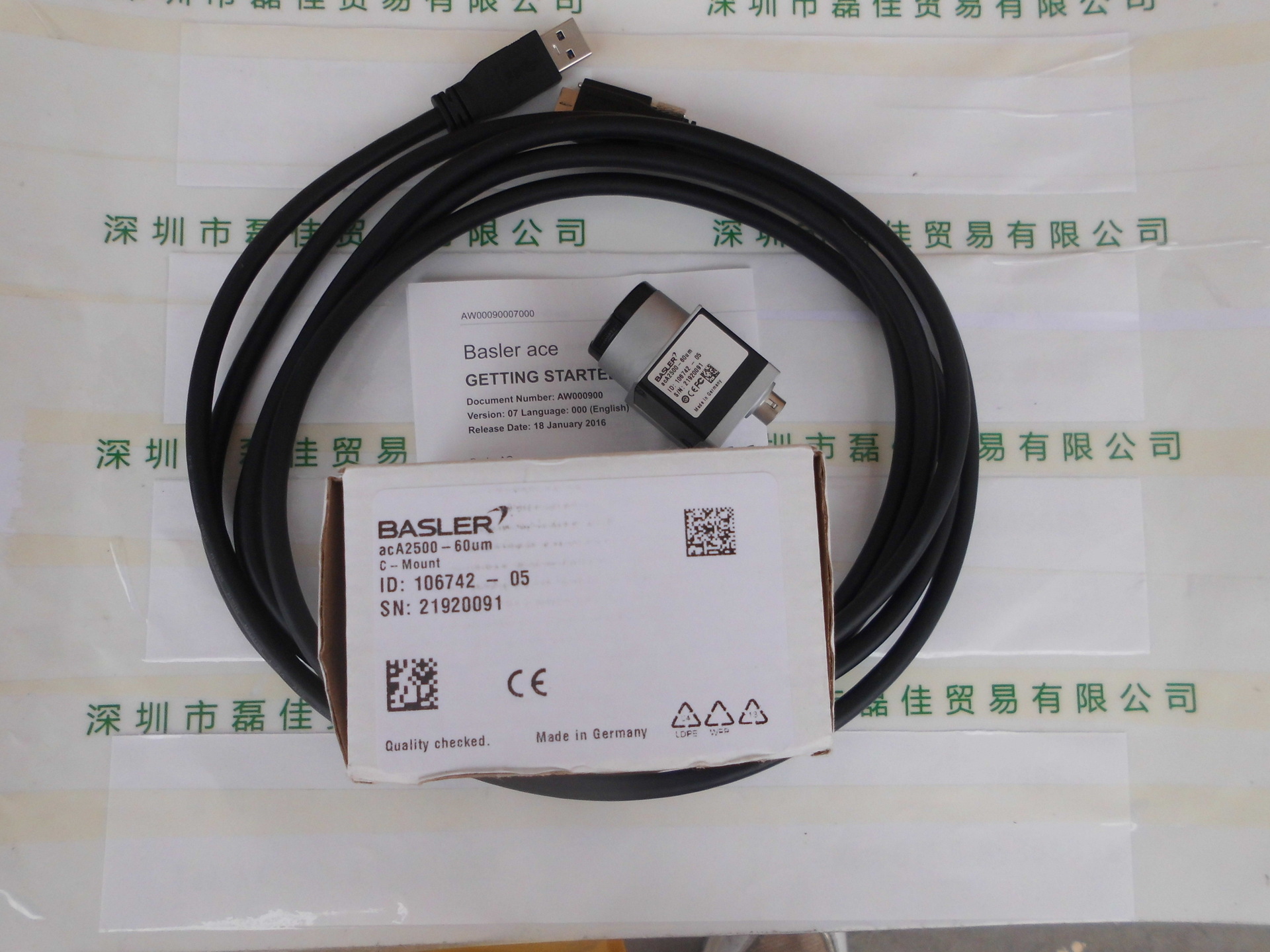 USB 3.0摄像头   BASLER巴斯勒acA2500-60um