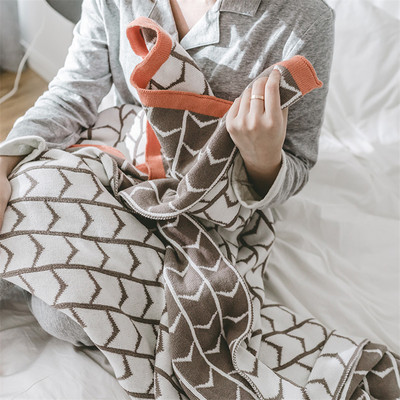 全棉寬邊針織毯單雙人毛巾被純棉蓋被夏空調被情侶款成人休閑蓋毯