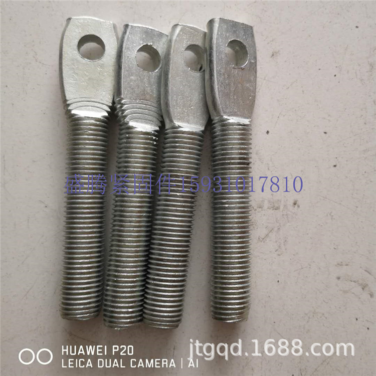 河北标准件厂家现货供应优质m10x60扁头螺栓 带孔扁头螺栓