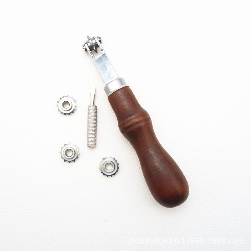 间距轮美式 DIY手工皮艺工具 划线轮 描点距轮 间距轮 皮革打孔轮