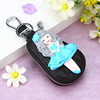 Cute leather key bag, shoulder bag, keychain, Korean style, genuine leather, wholesale