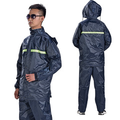 Changzhou Red Fudou raincoat split suit reflective men's and women's adult riding motorcycle double-layer raincoat and rain pants suit