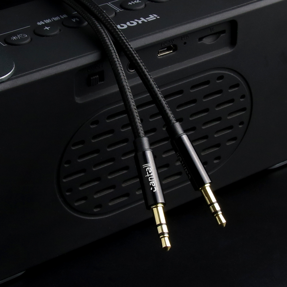 亞馬遜10米5米3米編織音頻線3.5mm公對公aux車載音響連接線耳機線