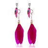 Long ethnic multicoloured earrings, accessory, European style, ethnic style, wholesale