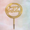 English cake 插 Acrylic interpolation Simple circular birthday happy baking cake decorative plug -in