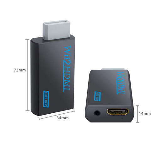 WII to HDMI High Definition Converter Compatible with Nintendo Wii, Wii2HDMI Game Console 1080P