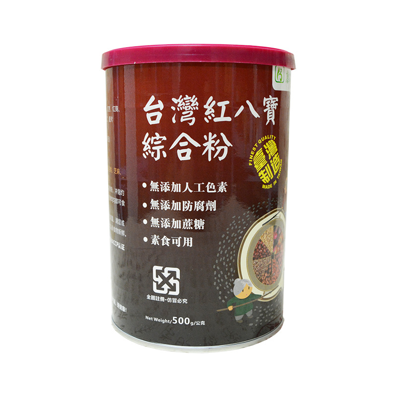 康涵台湾红八宝 综合粉500g 红豆枸杞红枣8种谷物粉红薏仁 招代理|ms