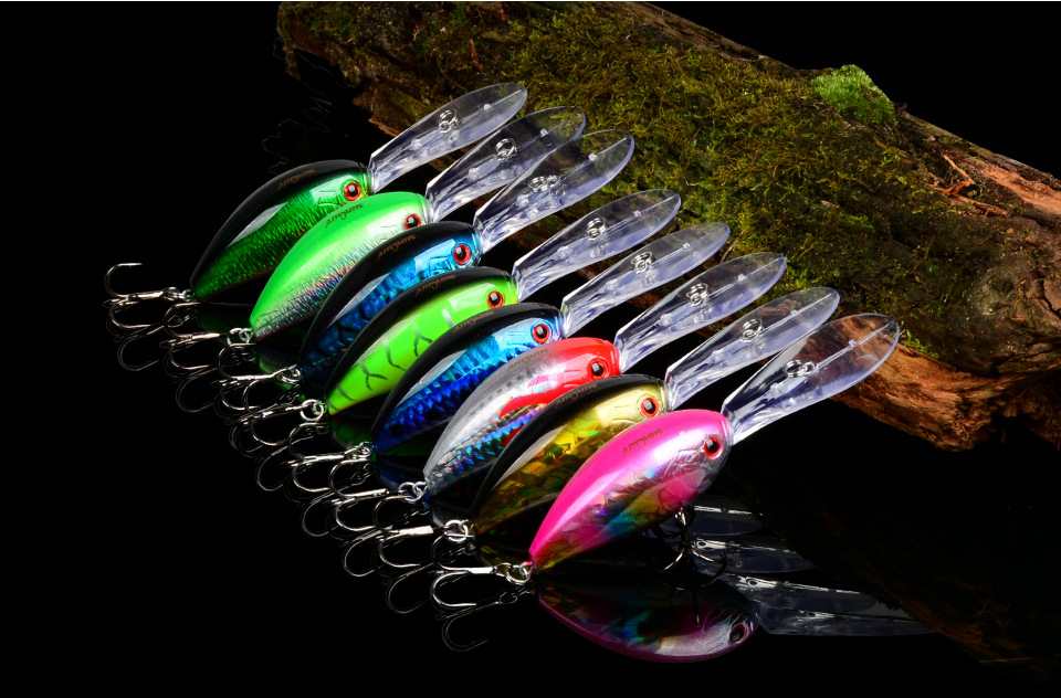 Sinking Crankbaits Fishing Lures  Deep Running Crankbaits Fresh Water Bass Swimbait Tackle Gear