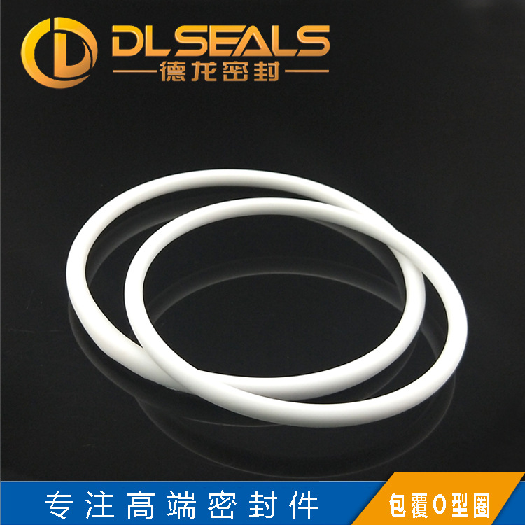 DLSEALS全包覆O型圈白色矩形 FEP/PEA特氟龙密封圈 PEA包氟o型圈|ms