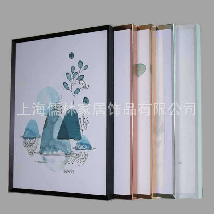 Thin side narrow side aluminum alloy photo frame 30 40 50 60 70 80 90 100 120cm poster frame customized