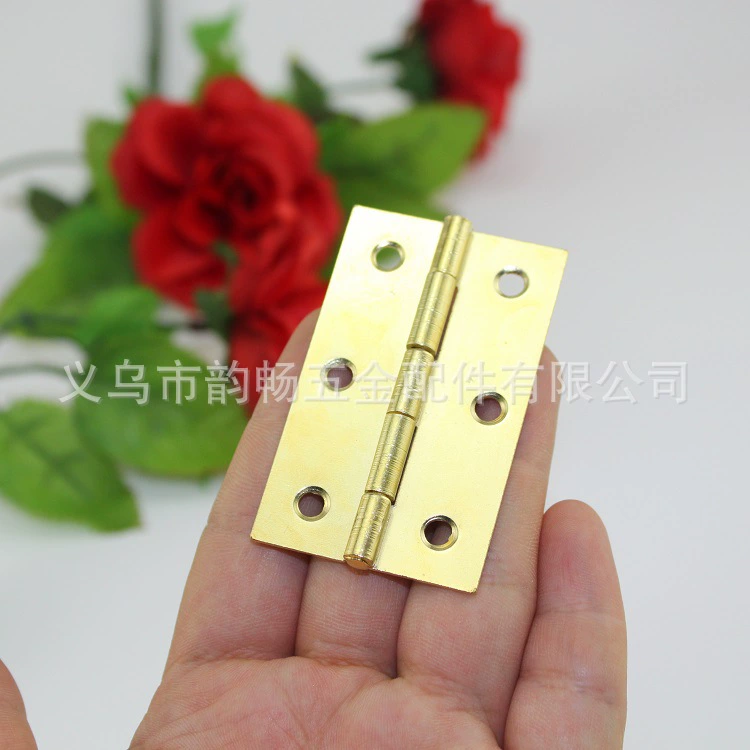 Современный шарнир утюга желтого цвета двери шкафа мебели шарнир 180 градусов плоский для украшения